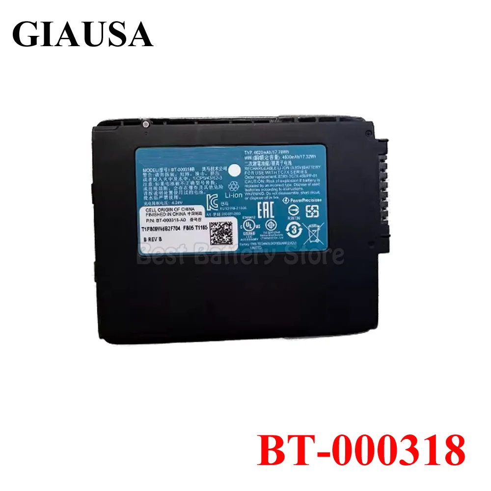 2/5/10 Pcs/lot New BT-000318 Battery For Zebra TC70 TC75 TC72 TC77 TC7X BT-000318-01 BTRY-TC7X-46MAH-01 BTRY-TC70X-46MA1-01