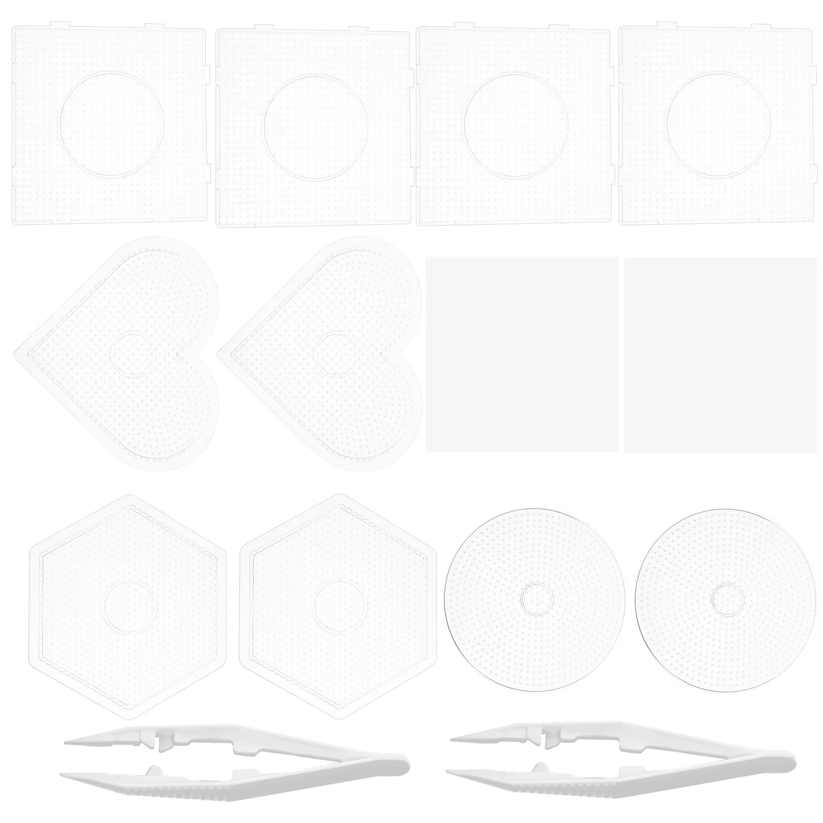 1 conjunto de placas de plástico transparente para contas de fusíveis 5mm placas de bloqueio reutilizáveis modelo diy artesanato placa de contas para crianças adolescentes arte