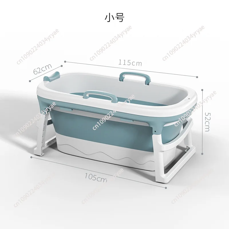 Folding plastic bath tub, adult large  sitting and lying home bath tub