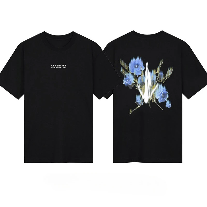 2025 الآخرة تومورولاند الرجال النساء تي شيرت قميص مطبوع الملابس مصمم المحملة القطن المتضخم تي شيرت الصيف بلايز #3