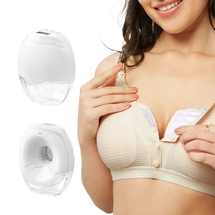 2023 New Arrival 3 modes 8 levels Electric Breast Pump Hands-free Wearable Breast Pump 160ML, Gle21