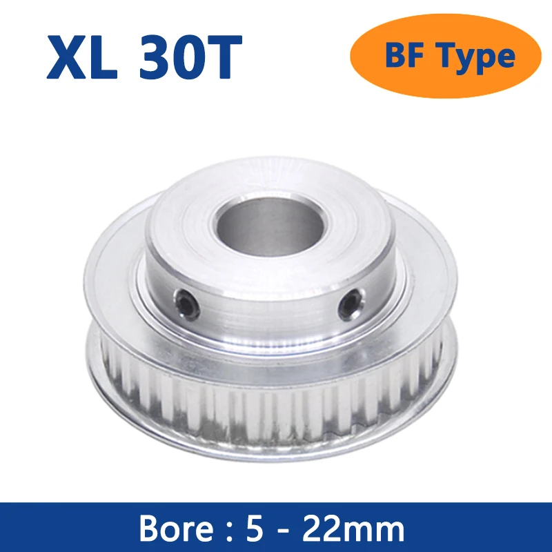 1pc 30T XL Timing Pulley Bore 5 6 6.35 7 8 10 12 12.7 14 15 16 17 19 20 22mm 30 Teeth Synchronous Wheels for Belt Width 10mm