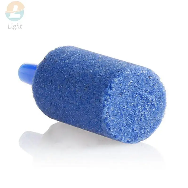 10Pcs Air Pump Bubble Diffuser Airstones Aquarium Oxygen Air Stone Cylinder Aerator For Fish Tank Aerator Hydroponics Blue Black