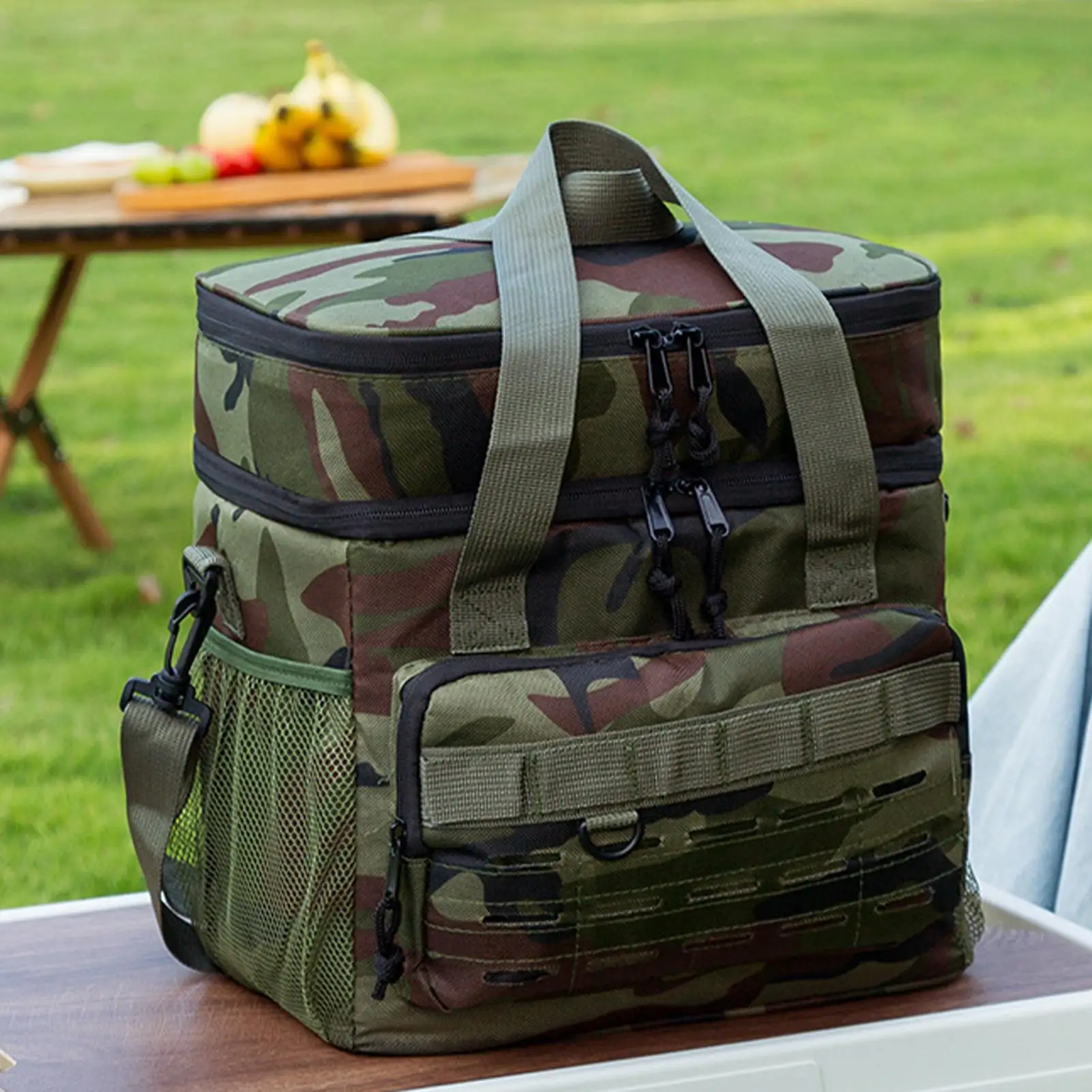 保冷バッグ 19L ランチパック トートボックス トラベルクーラーバッグ 釣り アウトドア 車 仕事 ロードトリップ ピクニック ビーチ プール ゴルフ トラック用