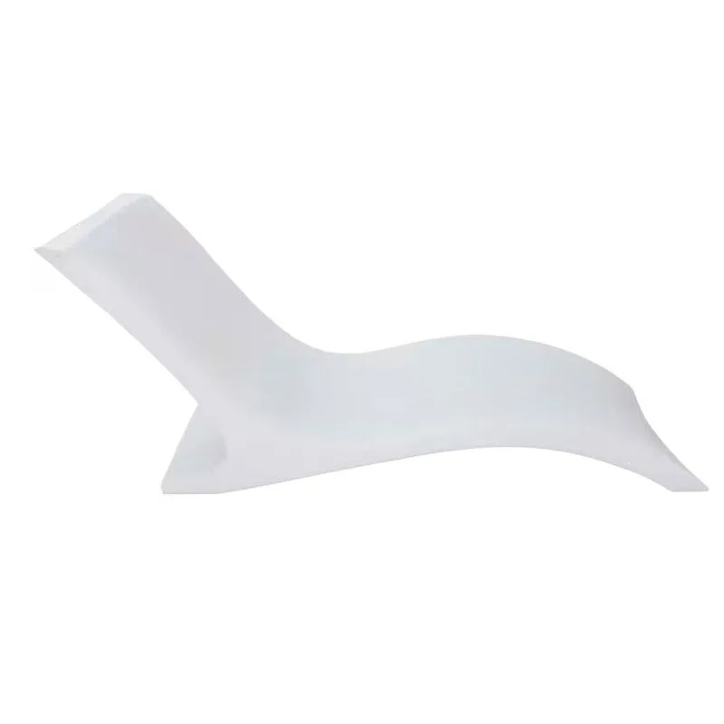 In Water Pool Lounge Chair PE Plastic Chaise Lounger With Cup Holder For Swimming Pool Tanning And Relaxation