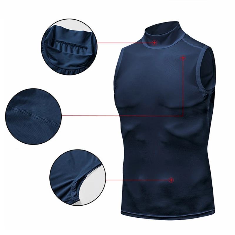 

1 Piece Men's Vest Ultralight Athletic T-Shirt: Quick Drying Lightweight Performance for Running, Training, Fitness & Gy