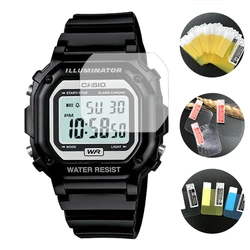 Watch Screen Protector for Casio A158W F-91W DW5600/5610 AE1200WH MQ-24 Soft Clear Anti-Scratch Waterproof Full Protectors 2pcs