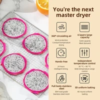 Déshydrateur alimentaire intelligent 12 plateaux avec minuterie 24H et éclairage, 220V, pour fruits, légumes, viandes et autres aliments 4