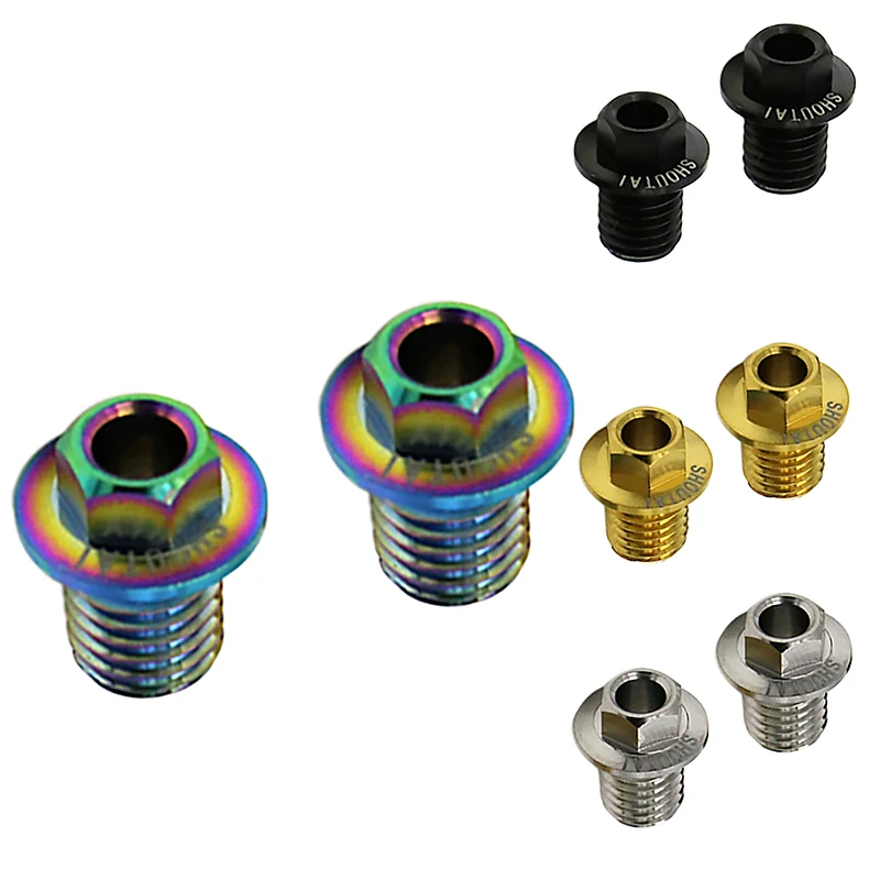 Voor Shimano R8020/R9120 Fiets Hydraulische Schijfrem Variabele Snelheid Buizen Joint Titanium Legering Schroeven Moeren Reparatie Onderdelen