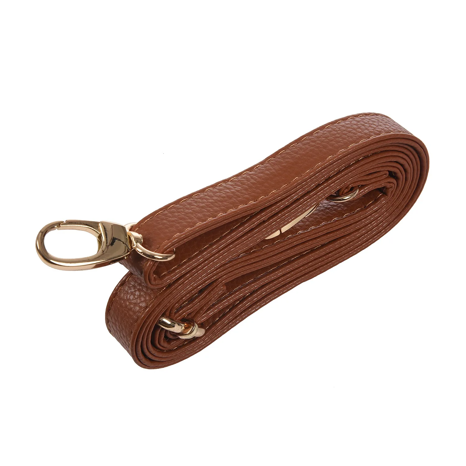 DIY Replacement Leather Bag Shoulder Strap Handle Cross Body Adjustable 140*2cm, Brown