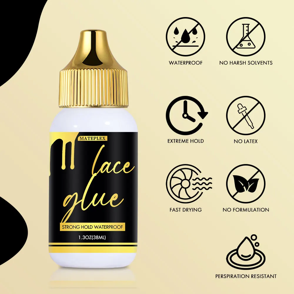 38ML Lace Glue Waterproof Strong Hold for Wig Installation