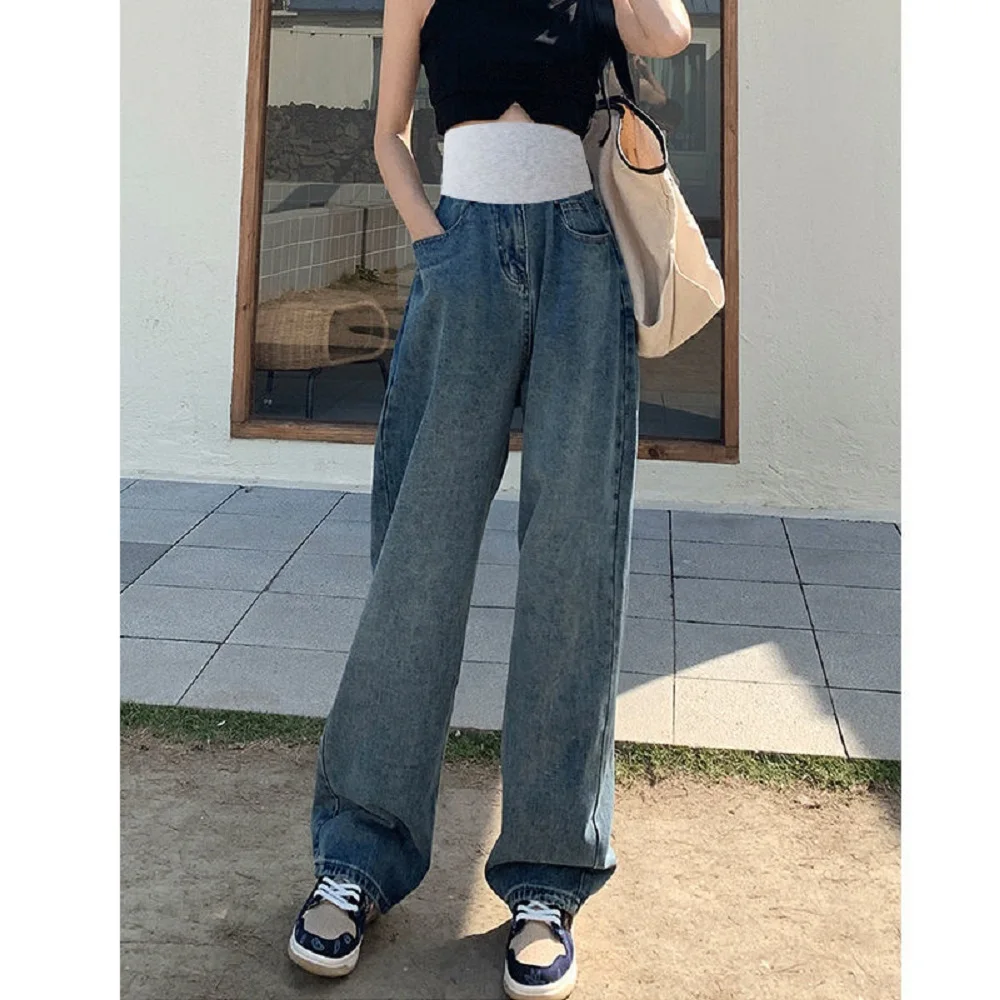 Maternity Pants Jeans Long Prop Belly Legging Denim Pants For Pregnant Women Clothes Nursing Trousers Pregnancy Overalls Denim