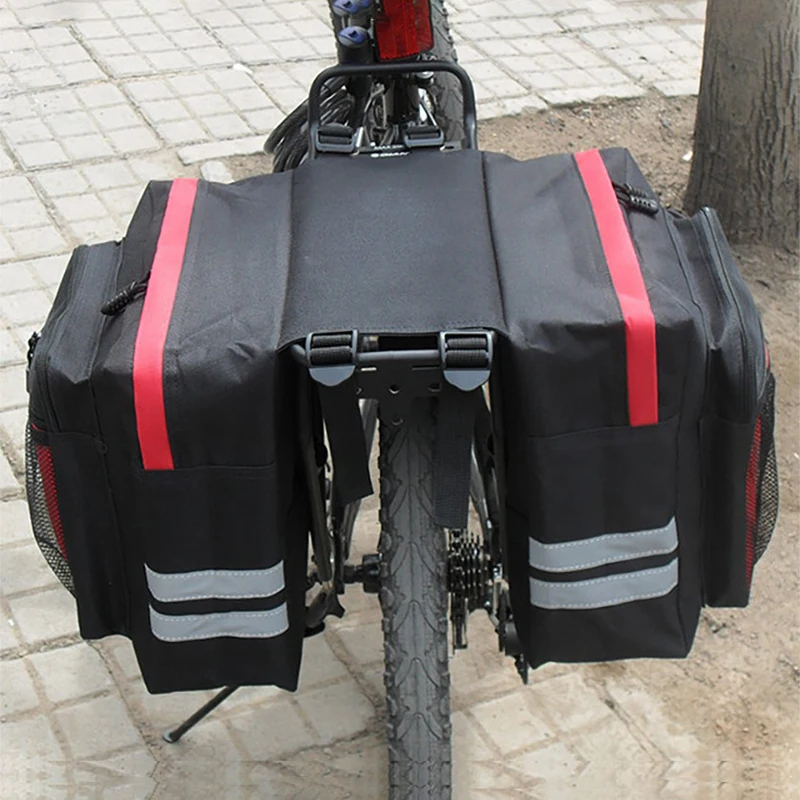 1Pcs Bicycle Carrier Bag Rear Rack Luggage Back Seat Double Side Cycling High-capacity Durable Convenient Travel Trunk Bags