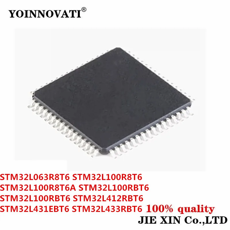 STM32L063R8T6 STM32L100R8T6 STM32L100R8T6A STM32L100RBT6 STM32L100RBT6 STM32L412RBT6 STM32L433RBT6 LQFP-64 novo