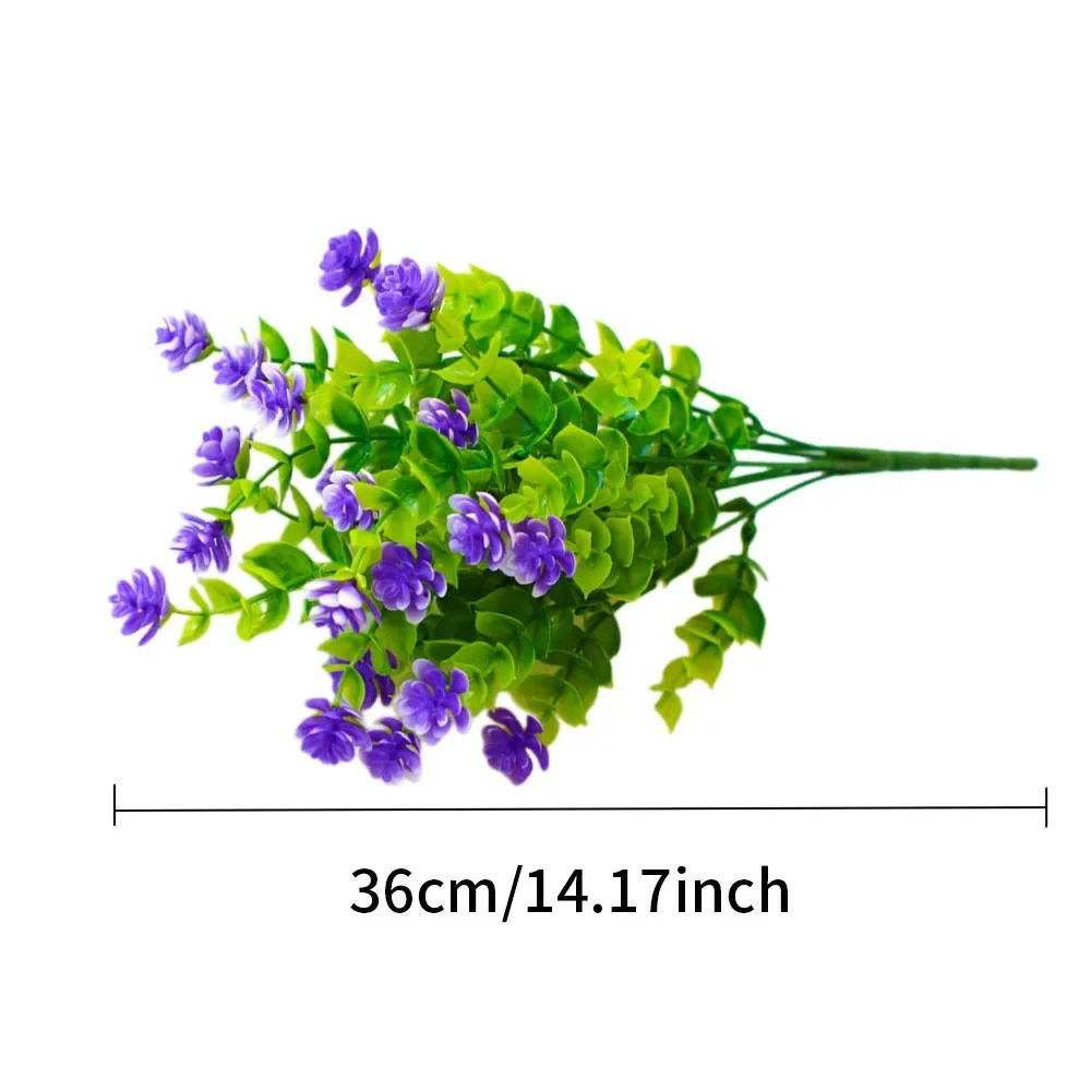 1Bundle Artificial Flowers Outdoor Greenery Shrubs Plants Fake Flower Wall for Office Home Living Room Wedding Garden Decoration - Image 6