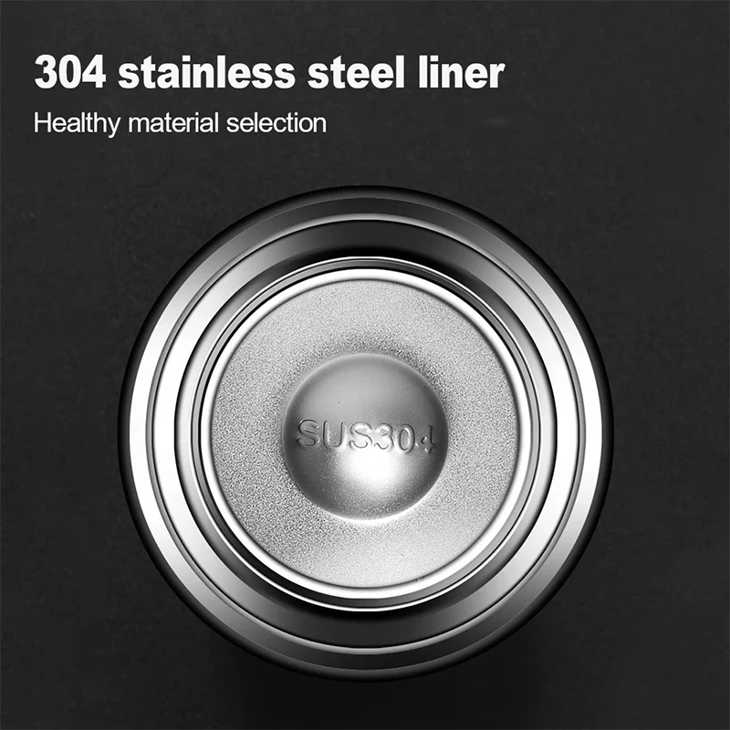 Portable Stainless Steel Insulated Bottle with Lid and Handle Mini Insulated Mug thermos Vacuum Bottle for home office student