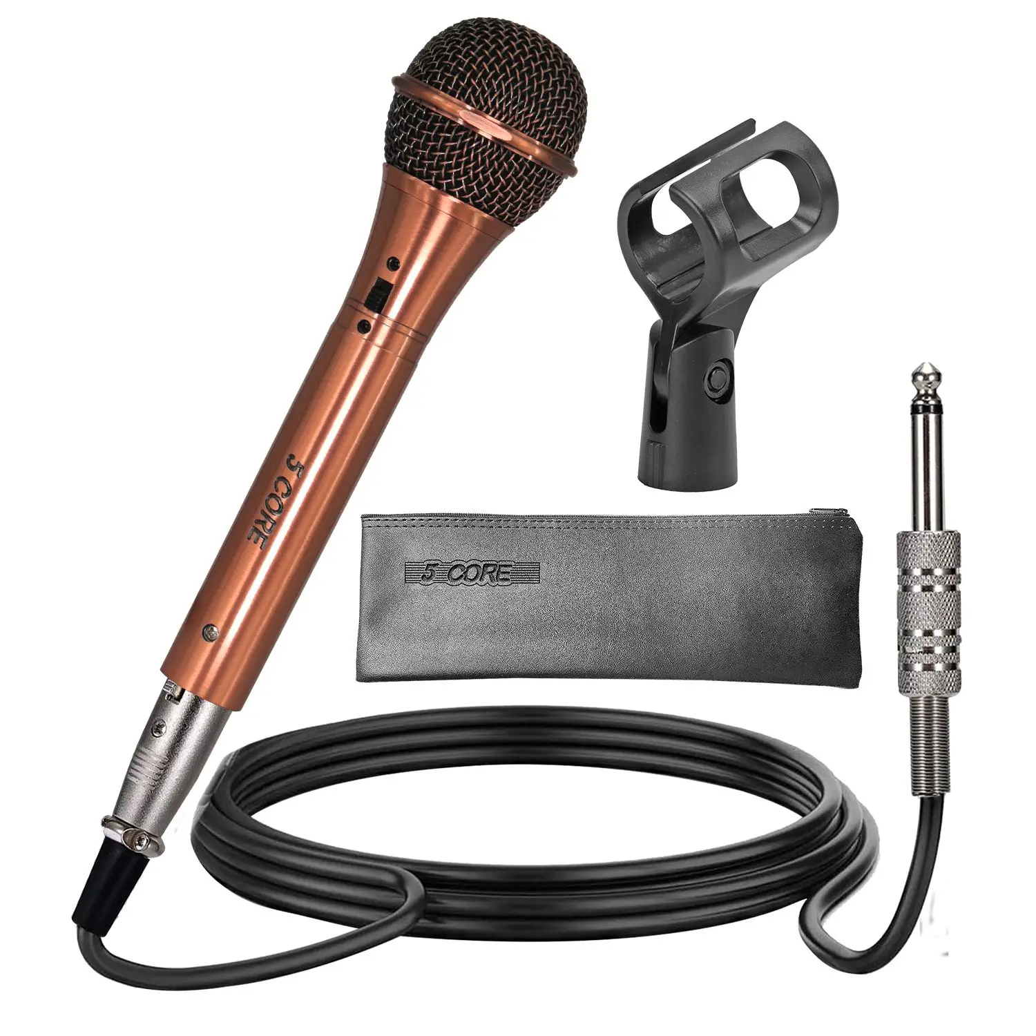 

5 CORE Professional Dynamic Vocal Microphone Neodymium Cardioid Unidirectional Handheld Mic for Singing Karaoke Steel Mesh