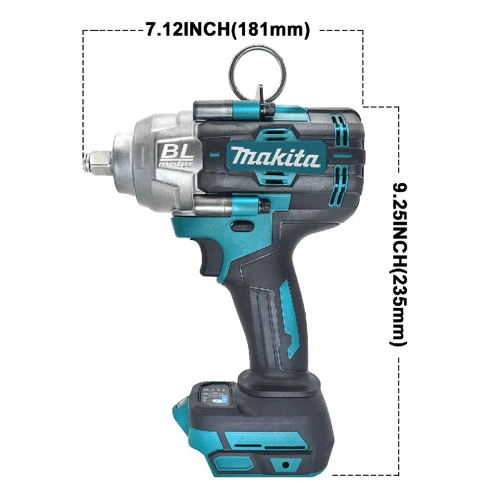 

Makita Brushless 2000Nm High Torque Air Cannon Car Tire Repair Removal Wrench 18V Power Tool Applicable Makita Battery Home DIY