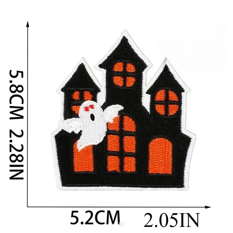 Horror Tree Demon Embroidery Cloth Sticker Mummy Patch Sticker Computer Embroidery Chapter Ghost Cartoon Haunted House