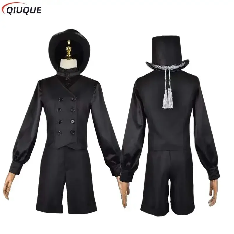Anime Black Butler Kuroshitsuji Ciel Phantomhive Cosplay Costume 15th Anniversary Black Suits Outfits KX1799