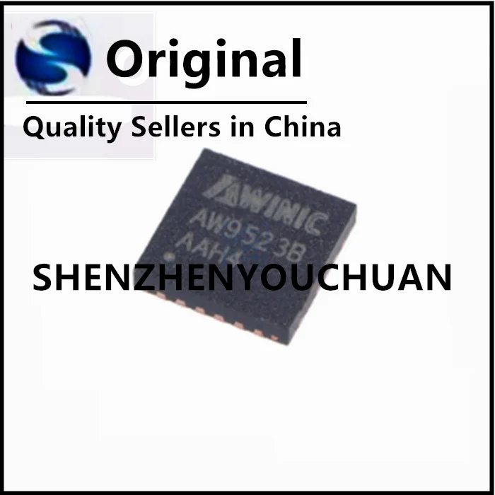 (1-100piece)AW9523BTQR    AW9523B    16 400kHz I2C TQFN-24-EP(4x4) I/O Expanders ROHS   IC Chipset New Original