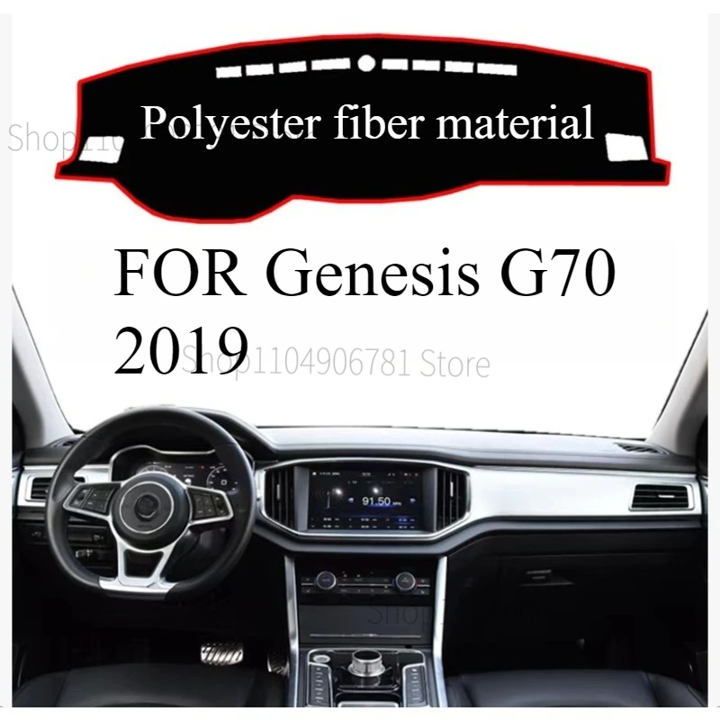 

FOR Genesis G70 2019 Car Dash Mat Dashmat Dashboard Cover Sun Shade Dash Board Cover Carpet Accessories