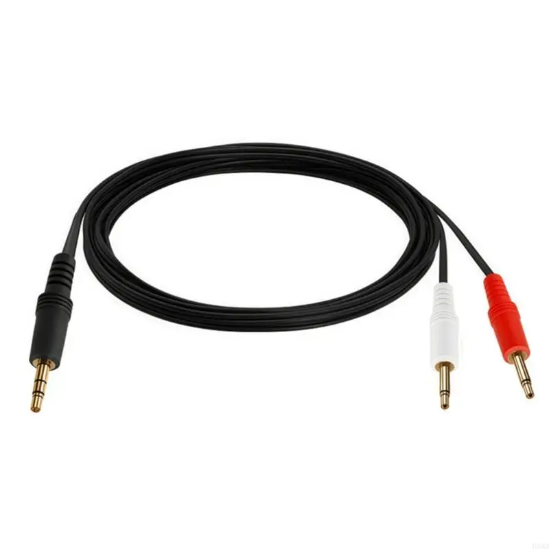 3.5Mm to Double Sound Y Cable 3.5Mm Metal Texture Suitable for Group Listening and Various Device Connectivitys H8WD