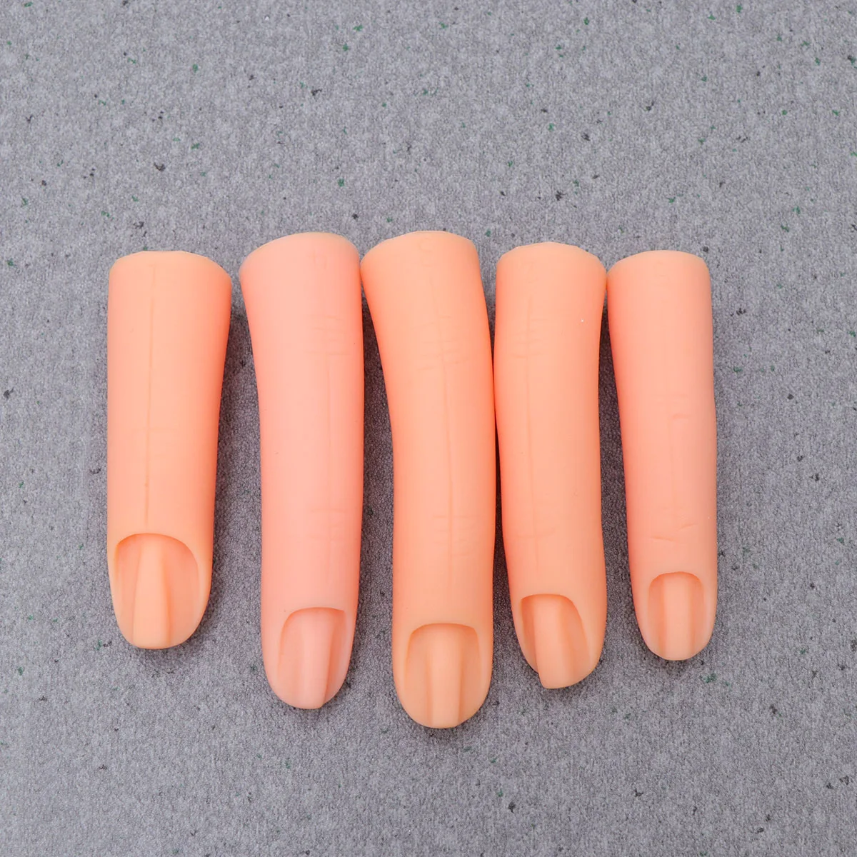 

Nail Art Practice Fingers Durable Material Convenient for Beginners Salon Artists Manicure Training False Models Fingernail