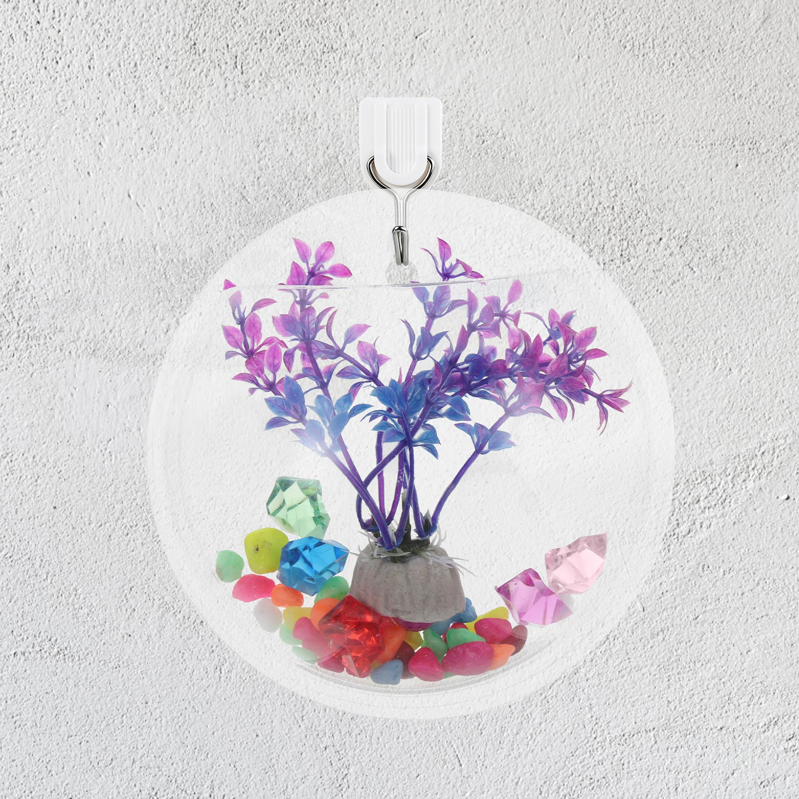 

15Cm Premium Acrylic Wall Mounted Aquarium Transparent Fish Tank for Modern Home Decor Hanging Water Habitat for Fish Lovers