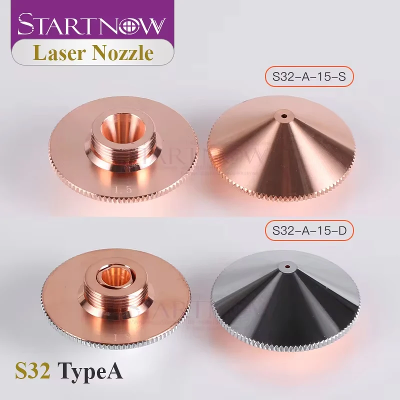 Dysza do cięcia laserowego Startnow D32mm, pojedyncza/dwuwarstwowa, miedziana dysza spawalnicza do głowicy tnącej światłowodowej Raytools BT240.