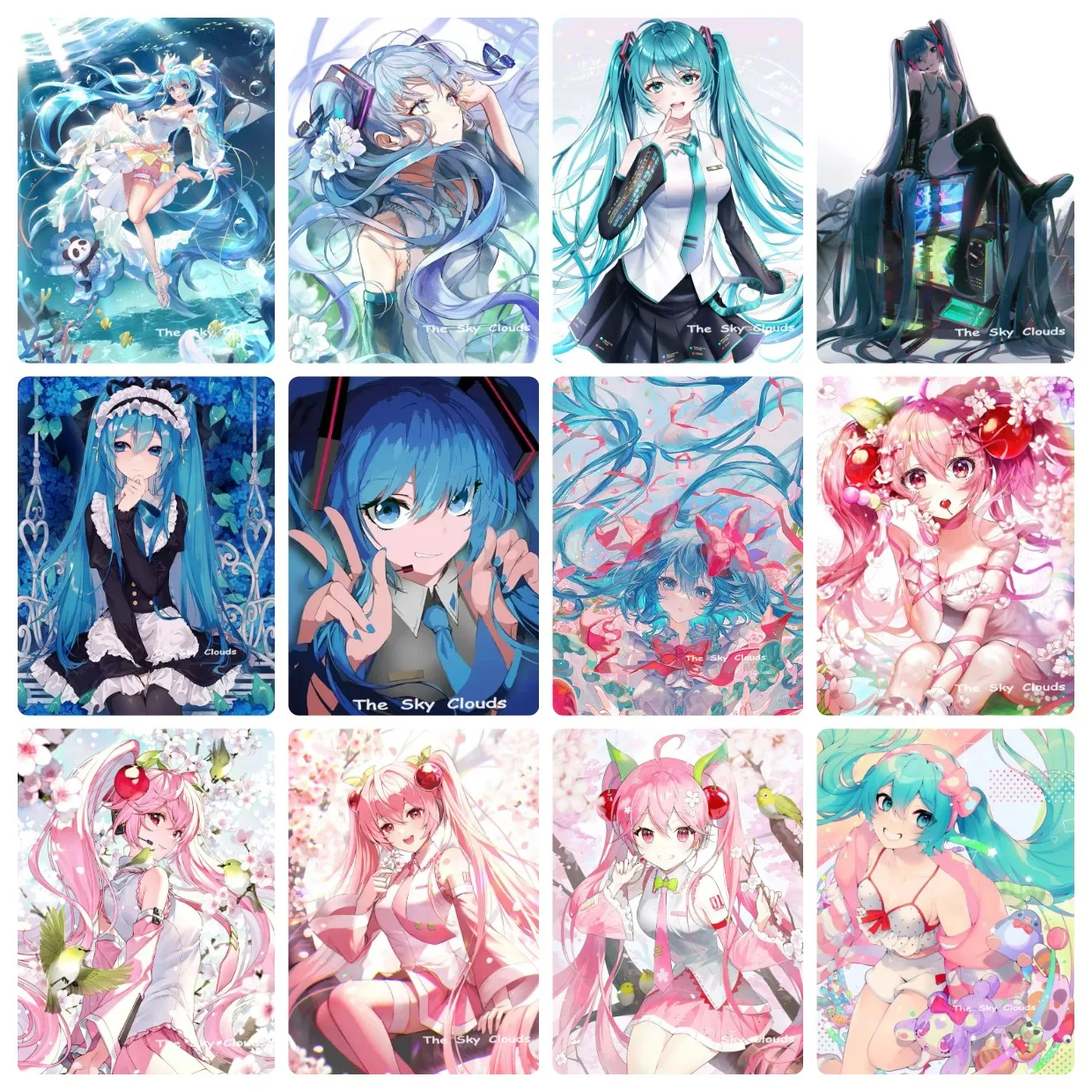 Diamant-Malerei-Set Japanischer Anime Miku Voll-Diamant-Mosaik-Kunstwerk Kreative Handgemachte Heimdekoration Exquisites Geschenk
