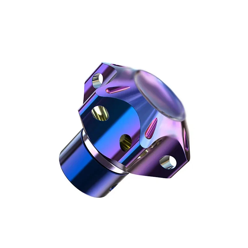 سلسلة مفاتيح ألومنيوم عالمية ، أزرق محروق معدّل ، غطاء مفتاح ذاتي الصنع ، غلاف حافظة ، مناسب لدراجة نارية ، سيارة ، قطعة مفتاح ATV ، سداسية خماسية #6