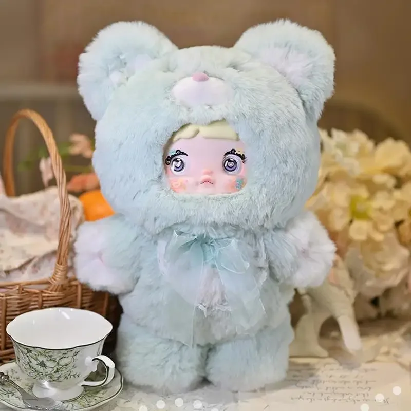 Nommi 400 % Goodnight Bear Series Blind Box Niedliche Vinyl-Plüschpuppe Raumdekoration Mystery Box Sammeln Sie Spielzeug Überraschungs-Geburtstagsgeschenk