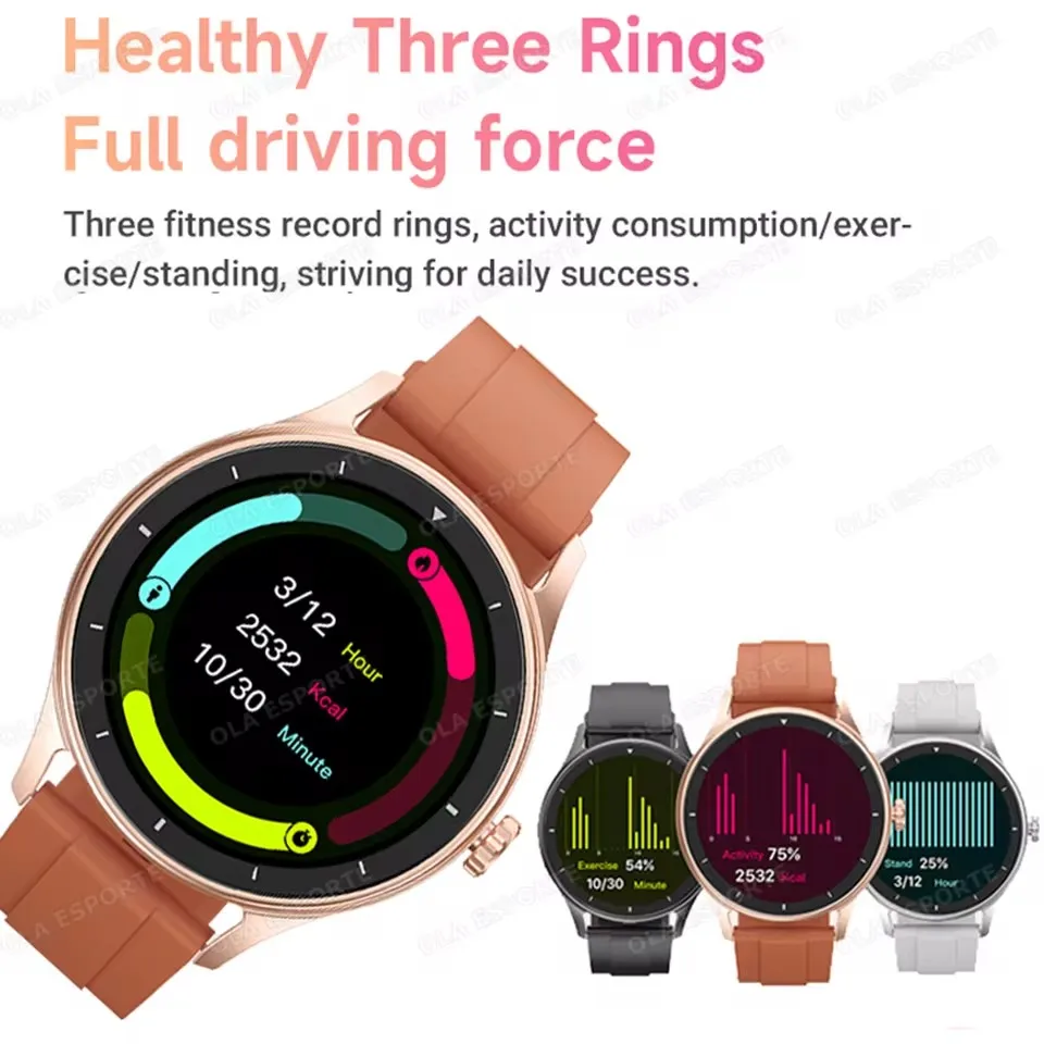 2026 Smart Watch Women Men Ladies Gift Sport Fitness Men Watches Heart Rate Monitor Waterproof Smartwatch For Android IOS Ht30