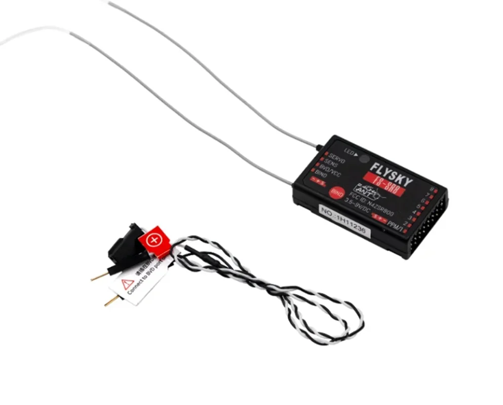 FLYSKY FS-SR8 2.4GHz ANT Mini Receiver Remote Controller RC Car 8 Channel Airplane Helicopter FPV Drone FS-ST8 Radio Transmitter