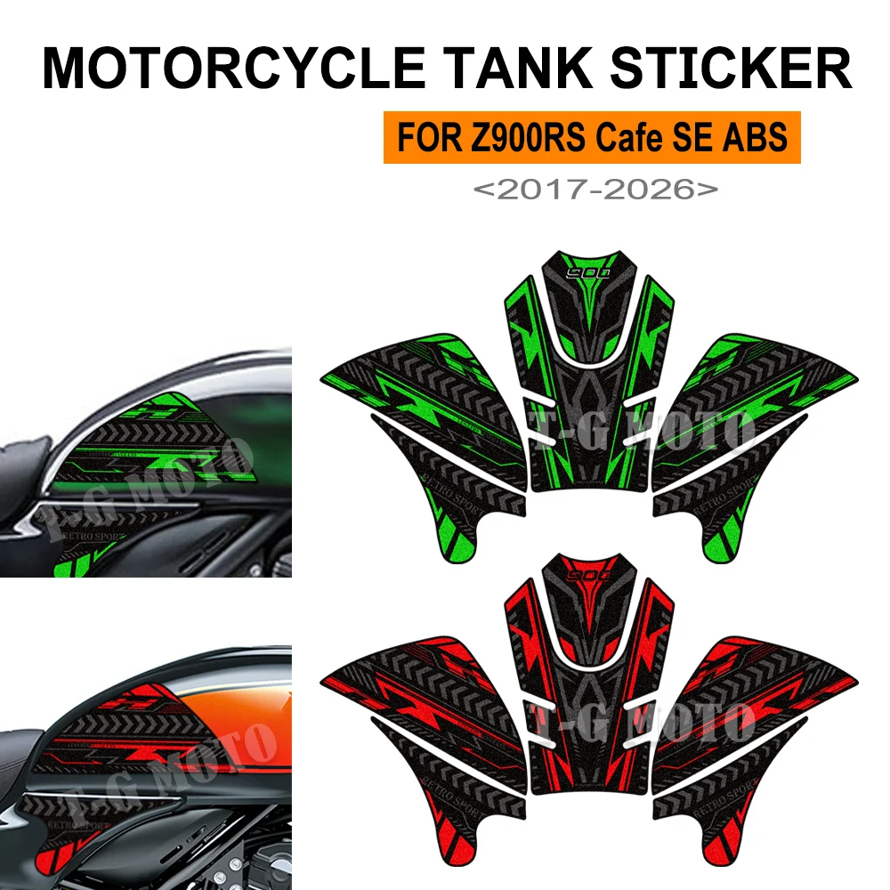 For Z900RS Z900 RS Z 900 Cafe SE ABS Motorcycle Fuel Tank Pad Stickers Protector Anti Slip Decals Accessories 2017-2025 2026