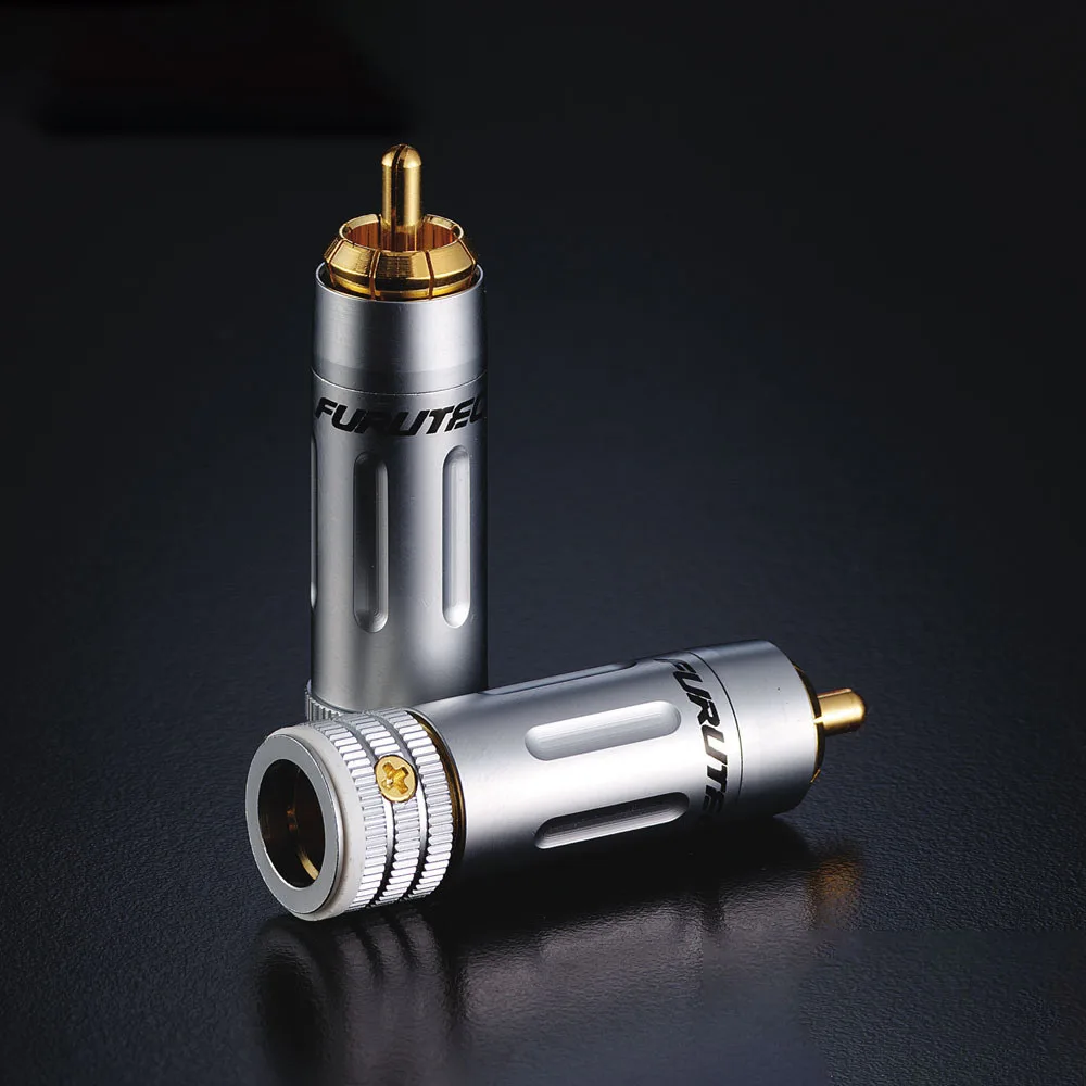 Original FURUTECH FP160G Gold‑Plated HiFi RCA Signal Cable Plug RCA Lotus Connector