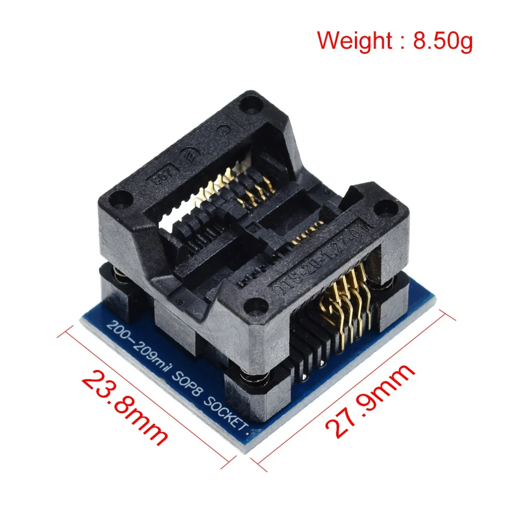 SOP16 to DIP8 Wide-body Seat Wide 150mil 200mil 208mil 300mil Programmer SOP8 Adapter Socket for EZP2010 EZP2013 CH341A IC test