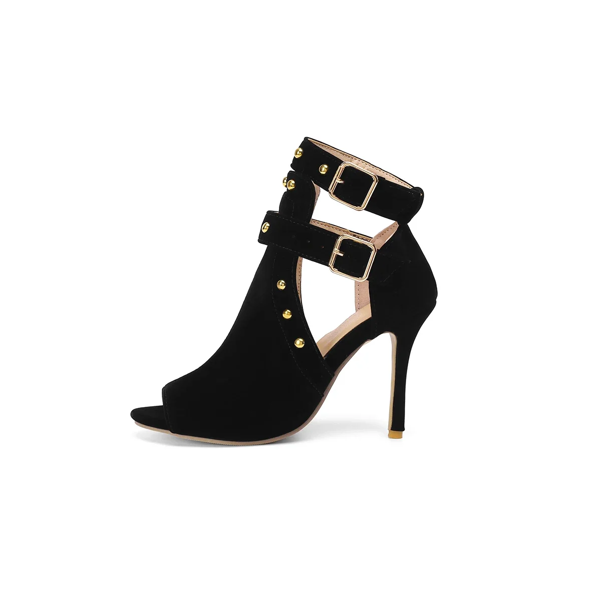 Brand New Comfortable Blue Black Women Sandals Fashion 4 inch High Thin Heels Lady Party Shoes Plus Big Size 10 43