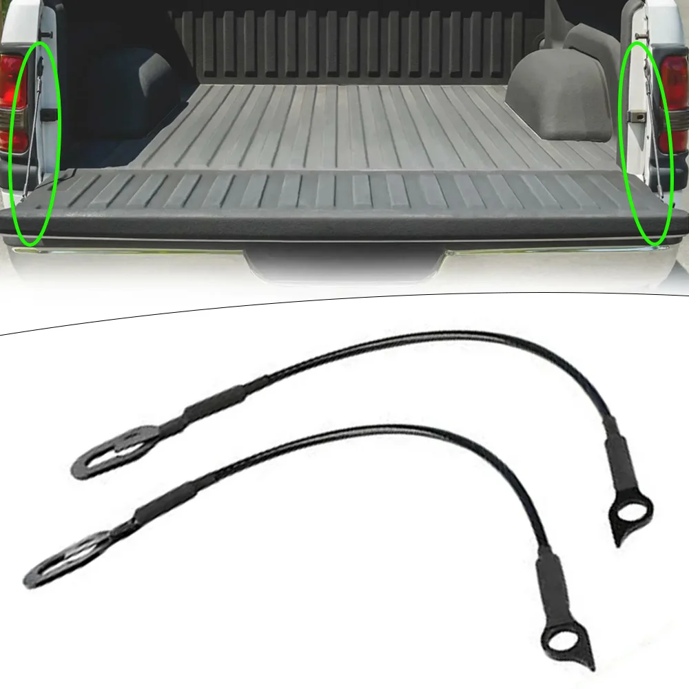 2 uds Cables de puerta trasera correas de soporte de puerta de elevación para camioneta Dodge Ram 1500 2500 3500 camión 1994-2002 55345124AB, 55345125AB