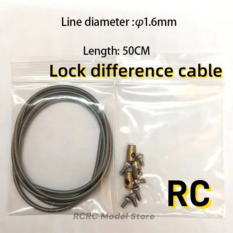 RC Auto Lkw Differential Lock Kabel Frühling Draht Kabel SCALECLUB Für Tamiya 1 14 Rc Lkw Kipper Crawler TRX4 Teile Zubehör