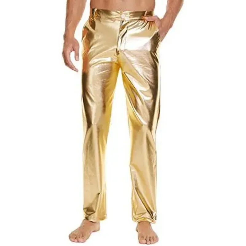 

Горячая Распродажа: Мужские Металлические Блестящие Длинные Брюки для Дискотек, Повседневной Носки, Уличного Стиля, Хип-хопа, Вечеринок и Выступлений. Новейшая Модель 2026 Года.