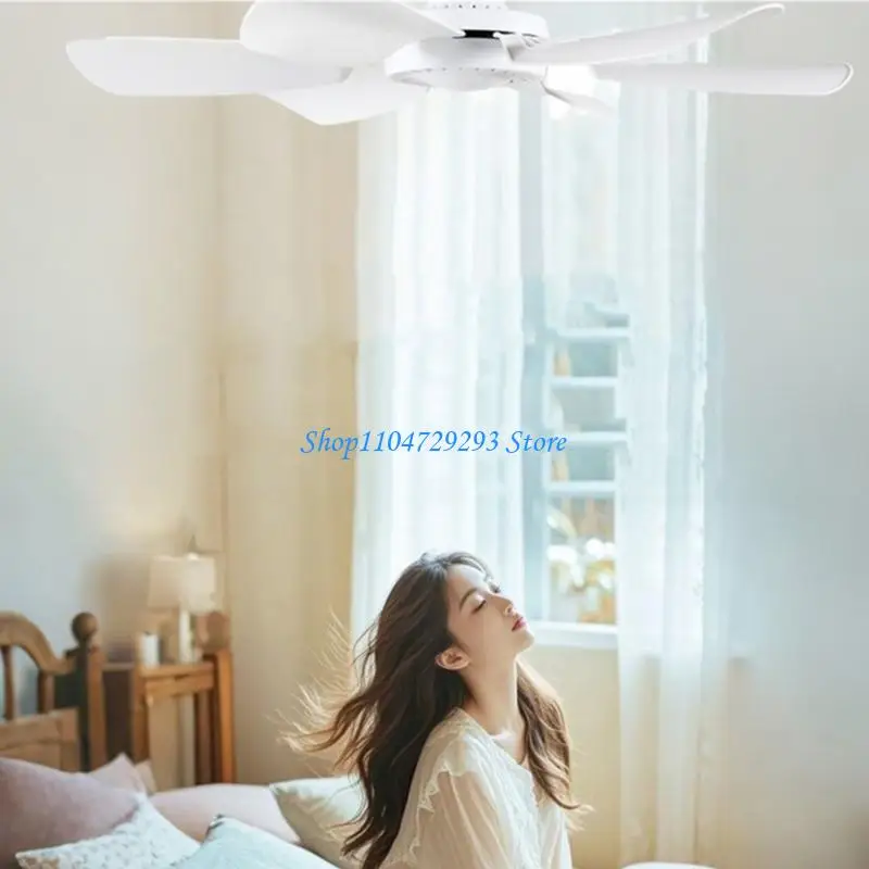 

Y2GD 16.5 Inches USB Powereds Hanging Fan With 1.7M Cable 6 Blade Portable Clip On Fan For Camping Tent Home Office Outdoor Use