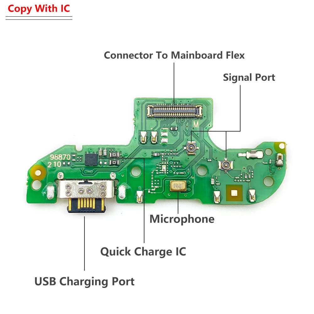 10Pcs Dock 커넥터 USB 충전기 충전 포트 플렉스 케이블 보드 모토로라 모토 E6 E7 G6 G7 G8 G9 Play Plus Power Lite E20 E40