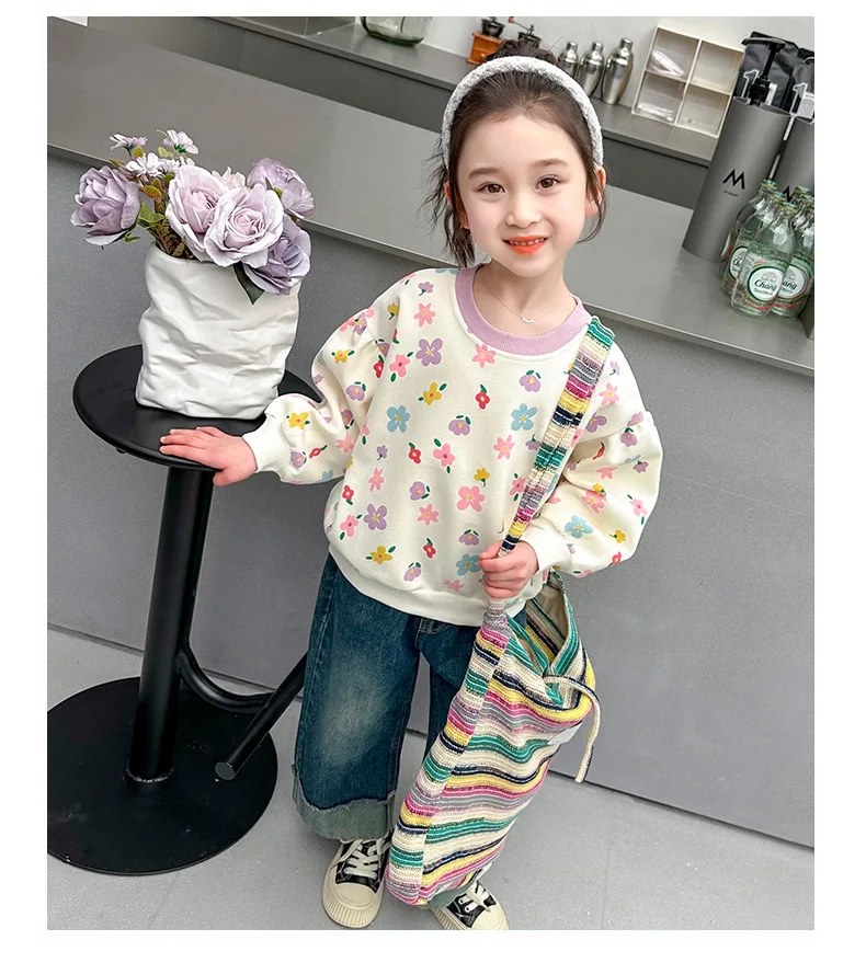 Kinderkleidung 2026 Neue Herbst-Sweatshirts Niedliche Kleinkind-Mädchenkleidung Baumwolle Kinder-Oberteil Oberbekleidung 1-8 Jahre – Detail 16