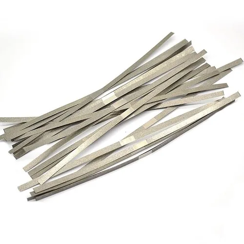 Imagen 2 del producto Tiras de palo de Pulido Dental de acero inoxidable, tira de lijado chapada en alúmina de fibra de poliéster para pulido de esmalte Dental IPR de ortodoncia