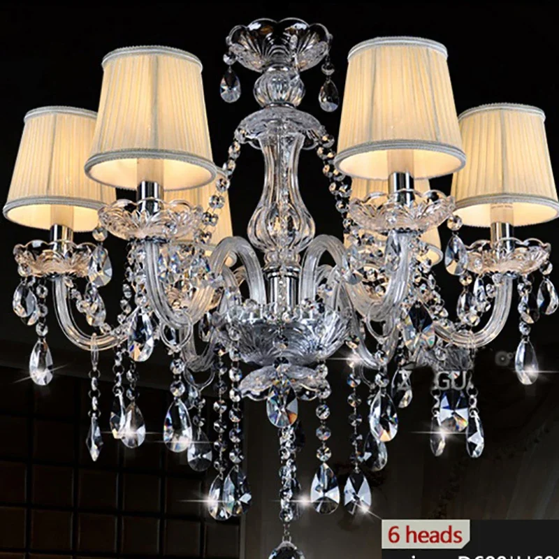 

k9 clear crystal chandelier lampshade lustre cristal para sala jantar moderne modern kitchen chandeliers