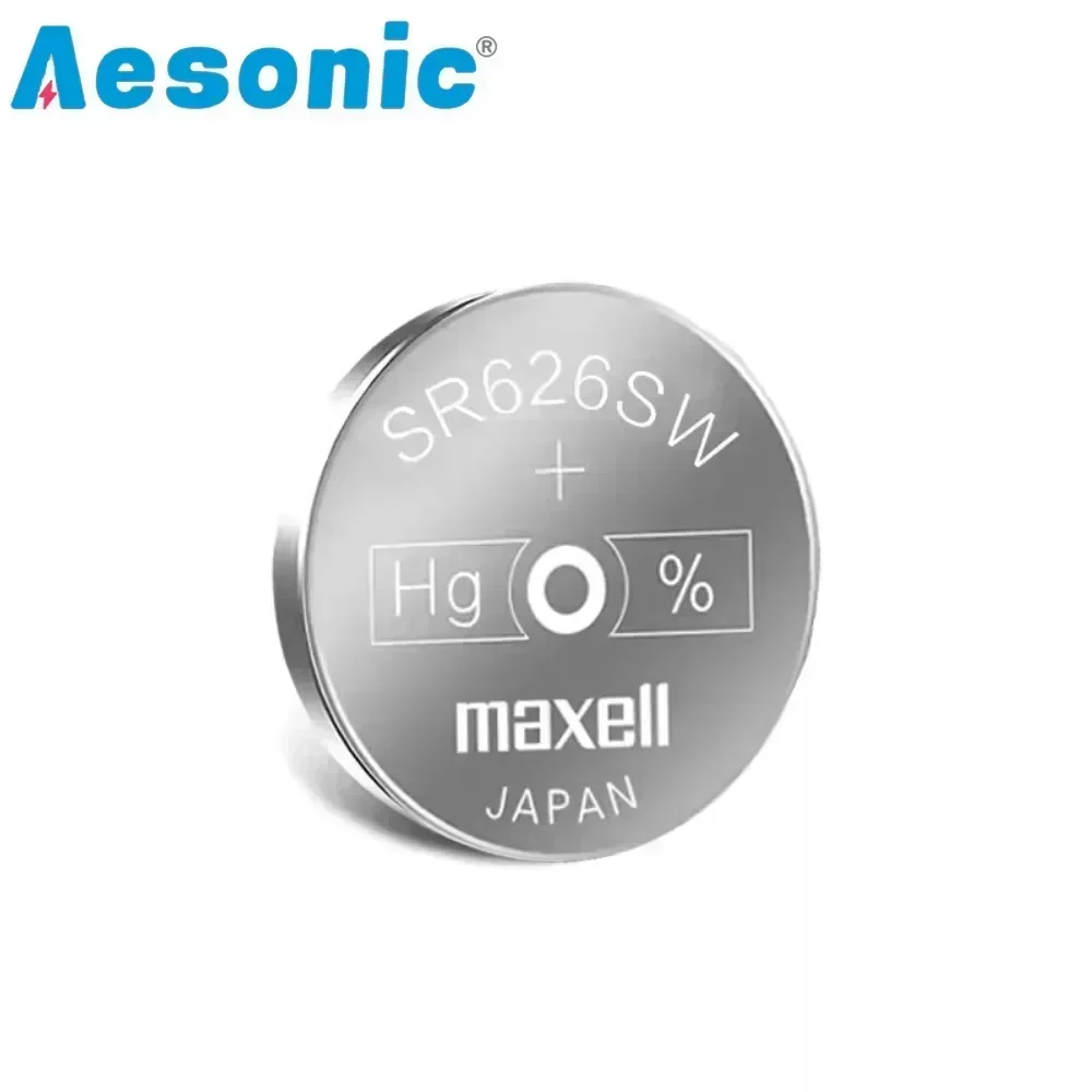 2PCS Original MaxeII 377 SR626SW AG4 LR626 SR66 V377 1.55V Silver Oxide Battery for Watch Toy Scale Button Coin Cells