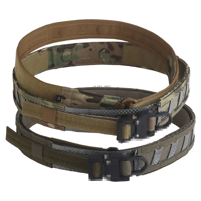 Ceinture de combat Airsoft style Agilit, ceinture tactique d'entraînement CS pour l'extérieur, système MOLLE, ceinture magnétique 2 en 1, équipement de chasse