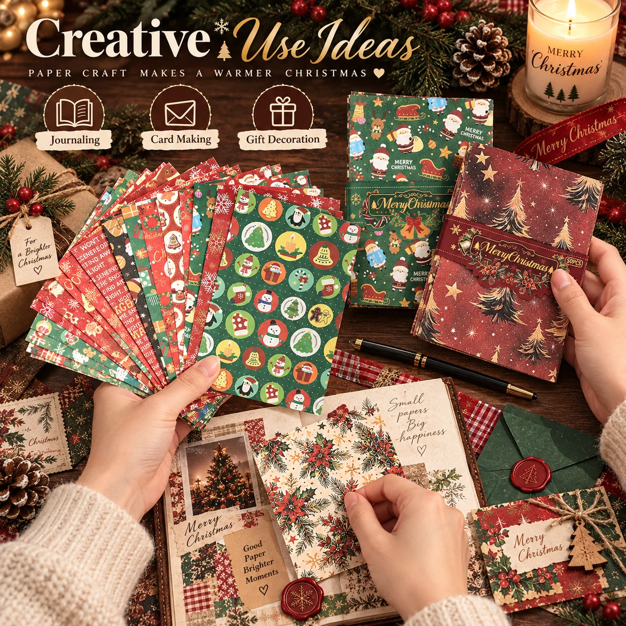 Vintage Christmas Scrapbook Pa - đánh giá và giá Scrapbooking